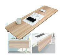 Adjustable 90° Computer Keyboard Tray Wooden Desk Extension 55/65/75x25cm C-Clamp Mount No Drill Ergonomic Typing & Gaming Desk Riser