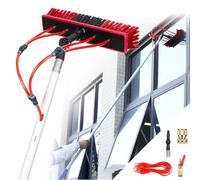 Adjustable 9m Solar Panel Cleaning Brush Kit with Water-Fed Pole - Efficient Window Cleaner Tool for Solar Panel Maintenance and Care