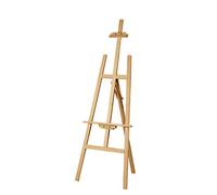 Adjustable A-Frame Studio Easel, Foldable Pine Wood Artist Easel, Multifunctional Display Easel, Tabletop Art Easel for Artists, 1.5cm Height Adjustment