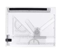 Adjustable A4 Drafting Table with C-Rule Multi-Functional Drawing Board Ideal for Artists & Designers Portable 37x29cm Sketching Surface