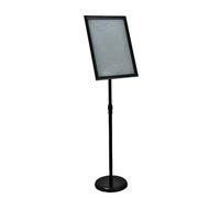 Adjustable A4 Poster Floor Stand, A4 Poster Sign Holder, Menu Display Notice Stand for Wedding/Business Activities Display A3 Black Right-angle style
