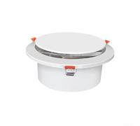 Adjustable ABS Circular Air Outlet Vent Cover with Filter for Intake and Exhaust, Versatile Wall or Ceiling Installation for Kitchens Bathrooms and(Φ200)