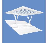 Adjustable AC air deflector suitable for central air conditioner's square outlets. Enhance cooling and heating circulation - White (Color : A, Size : 60x60cm)