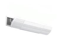 Adjustable AC Vent Deflector 22-38 in, Fits Central Air Registers & Grilles for Side-Wall Outlets 6-10 in, 180° Rotation, Dual-Layer Mesh, Tool-Free Installation, White