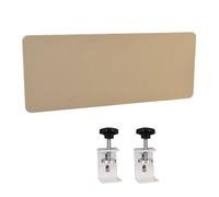 Adjustable Acoustic Desk Divider Brown Desk Clamp-On Partition for Office Noise Reduction Cubicle Shield 53.1"x13.7" - Perfect for Commercial Use