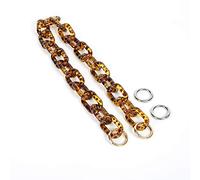 Adjustable Acrylic Purse Shoulder Strap Handle Replacement Accessory Decoration for Bag Handbag 58 cm (Leopard)