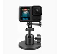 Adjustable Action Camera Magnetic Mount for Gopro Hero 13/12/11/10/9/8/7/6,DJI Action,Insta360 X5/X4/X3,Magnetic Mount with 360° Rotation Ball Head for Car, Steel, Magnetic Attachment (1 Base)