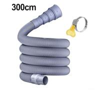 Adjustable Adapter Collapsible Caravan Drain Pipe for RV Sewer Hose Kit, Flexible Length from 1 Meter to 5 Meters with Reinforced PVC Walls (300CM)
