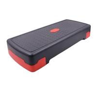 Adjustable Aerobic Step Platform, Non-Slip Home Fitness Stepper for Exercise & Yoga, Multi-Level Workout Bench for Cardio Training(68cm V2 red black)