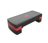 Adjustable Aerobic Step Platform, Non-Slip Home Fitness Stepper for Exercise & Yoga, Multi-Level Workout Bench for Cardio Training(81cm 3layer red black)