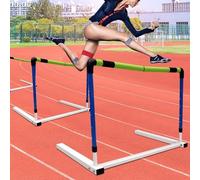 Adjustable Agility Hurdles for Athletes - Foam & Metal Training Equipment for Track, Field, Outdoor Sports, Jumping Practice, Speed & Coordination