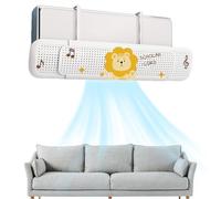 Adjustable Air Conditioner Deflector | Cartoon Print Wind Deflector | Air Vent Deflector, Retractable Cold Air Deflector, Telescopic Wind Deflector