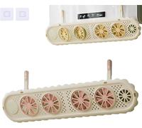 Adjustable Air Conditioner Deflector,Ceiling-Mounted Ac Deflector,Air Conditioner Wind Deflector with 4 Adjustable Airflow Wheels,No-Drill,for Bedroom Living Room Office (Pink)