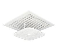 Adjustable Air Conditioner Vent r - Square Ceiling Design, Redirects Airflow, Prevents Direct Blowing for Home & Office Comfort (40x40 cm/16x16 in)