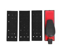 Adjustable Air Intake Sanding Block Hand Sander, Dust Extraction Sanding Grinding Block, 4 Types of Chassis with Hook and Loop Fastener, Comfortable Grip for Automotive Polishing,