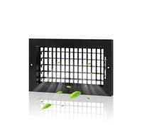 Adjustable Air Supply Grille Fits 10x6 Duct Opening,Flexible Register Vent Cover Wall Grille w/Back Damper and Front Adjustable Individual Blades for Custom Airflow,Outer Dimensions: 11.75"W X 7.75"H