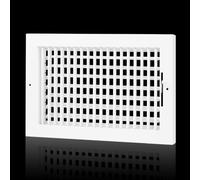 Adjustable Air Supply Grille Fits 12x8 Duct Opening,Flexible Register Vent Cover Wall Grille w/Back Damper and Front Adjustable Individual Blades for Custom Airflow,Outer Dimensions: 13.75"W X 9.75"H