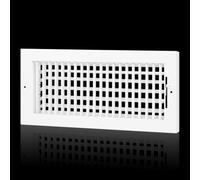 Adjustable Air Supply Grille Fits 14x6 Duct Opening,Flexible Register Vent Cover Wall Grille w/Back Damper and Front Adjustable Individual Blades for Custom Airflow,Outer Dimensions: 15.75"W X 7.75"H