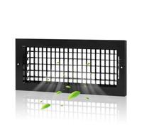 Adjustable Air Supply Grille Fits 14x6 Duct Opening,Flexible Register Vent Cover Wall Grille w/Back Damper and Front Adjustable Individual Blades for Custom Airflow,Outer Dimensions: 15.75"W X 7.75"H