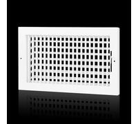 Adjustable Air Supply Grille Fits 14x8 Duct Opening,Flexible Register Vent Cover Wall Grille w/Back Damper and Front Adjustable Individual Blades for Custom Airflow,Outer Dimensions: 15.75"W X 9.75"H