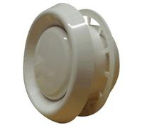 Adjustable Air Valve - Round White for 100mm/4" Duct
