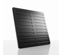 Adjustable Air Vent Cover, Flyscreen Hit and Miss Slide Design, Mesh Grille for Ventilation - Black
