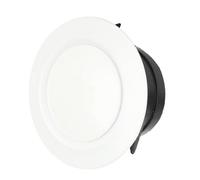 Adjustable Air Vent Covers, 4"/100mm Round Ceiling Vent Indoor Vent Covers with Fixing Ring for Walls Closeable Round Ventilation Cover for Caravans, Cooling and Ventilation Systems - White