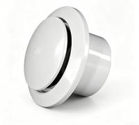 Adjustable Air Vent Grille Cover 150mm White Plastic Louvred Wall Vent With Insect Mesh Filter For Fresh Air System Noise Reduction(80)