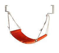 Adjustable Airplane Desk Foot Hammock, Adjustable Foot Rest Strap and Two Bolts, Hanging Foot Rest for Trave