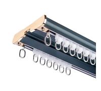 Adjustable Aluminium Double Ceiling Shower Curtain Rail Track - Versatile 1m to 10m Length, Perfect for Living Room Dividers and Space Management
