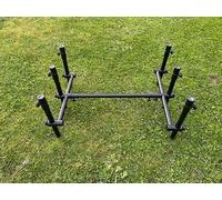 Adjustable Aluminium Fishing Rod Pod for 3 Rods, Take Apart Design, Rod Rest with Alloy Construction