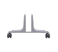Adjustable Aluminium Privacy Screen Holder with Swivel Wheels and Brake, Fits 10-60 mm Panels, Movable Divider Base for Offices, Schools, Hospitals and Shopping Malls(silver)