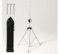 Adjustable Aluminium Speaker Stand 35mm Pole Tripod with Carry Bag & Ground Pegs 1201-1715mm Height, 40kg Max Load, Fits 12" & 15" Speakers, Lightweight & Rust-Resistant