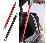 Adjustable Aluminium Tailgate Stand: Lightweight Support Rod for Car | RV & ; Rust-Resistant Strut for Safe Loading | Unloading & Ventilation - Red/Black