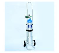 Adjustable Aluminum Alloy Cylinder Tank Dolly, 41.3" High Mobile Cart for Laboratories & Home, 2-Wheel Cylinder Rack - Perfect for Easy Transport(15.8cm/6.2 in)
