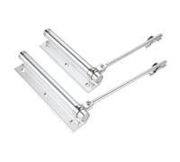 Adjustable Aluminum Alloy Door Closer - Fire Rated Automatic Safety Hardware for Secure Doors - Ideal for Home & Business - Durable Single Spring Mechanism