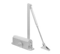 Adjustable Aluminum Alloy Hydraulic Door Closer 45-65kg Quiet Spring Hinge for Commercial & Residential Use Medium SizeEasy Installation