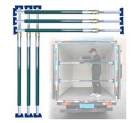 Adjustable Aluminum Alloy Load Bar, Telescopic Cargo Stabilizer Bar Non-Slip Anti-Rust, Ratcheting Cargo Bar for Box Truck Vans Container, 4 Pack 60-74.8 inch
