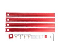 Adjustable Aluminum Alloy Parallel Guide Rail System 600mm, Woodworking Saw Track Set - Precise Curved Trimming, Versatile Width Control, Durable Design