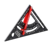 Adjustable Aluminum Alloy Triangle Ruler 7 Inch Imperial Scale