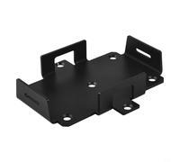 Adjustable Aluminum Battery Tray for 6V 7|12Ah and 12V 6|15Ah Batteries| Secure Hold|Down Strap Box for Marine Boat Motorcycle ATV| Black