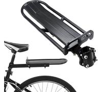 Adjustable Aluminum Bike Rear Rack, Seat Post Mount Bicycle Luggage Carrier, Max 10KG Load Quick Release MTB Road Bike Cargo Rack for Backpack Grocery Storage-KongWLing