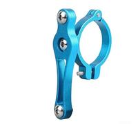 Adjustable Aluminum Bottle Holder for Bikes and Electric Scooters Fits 19mm to 33mm Pipes (Single screw Blue)