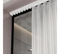 Adjustable Aluminum Curtain Rail for Versatile Hanging Solutions in Homes and Offices - Ideal for Window Treatments and Room Dividers