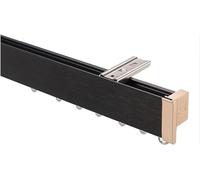 Adjustable Aluminum Curtain Rod for Ceiling Mount 1m 6m Black Color Perfect for Living Room & Bedroom Includes 2 x 80cm Extension Stylish Home Decor Solution