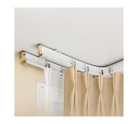 Adjustable Aluminum Curtain Rod for Shower & Window Curtains 7 to 5m U & L Shape Easy Installation Versatile Use for Home Décor and Bathroom Accessories