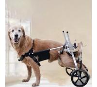Adjustable Aluminum Dog Wheelchair for Disabled s Rear Leg Rehabilitation Walker Mobility Aid for Animals Large Size Black Color