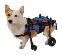 Adjustable Aluminum Dog Wheelchair with 4 Wheels - Perfect for Paraplegic Dogs & Hind Limb Disabilities - X-Small Size, Lightweight Mobility Aid for Pets