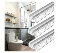 Adjustable Aluminum F Profile Shower Door/Railing Track for 8-13 mm Thick Acrylic Panels, Cuttable s Fixed Channel for Bathrooms & Patios, & Slish Design