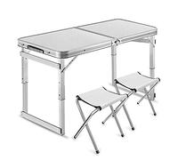 Adjustable Aluminum Folding Camping Table Space Saving Design Optional Chair Perfect for Outdoor Camping Club Activities Portable and Lightweight